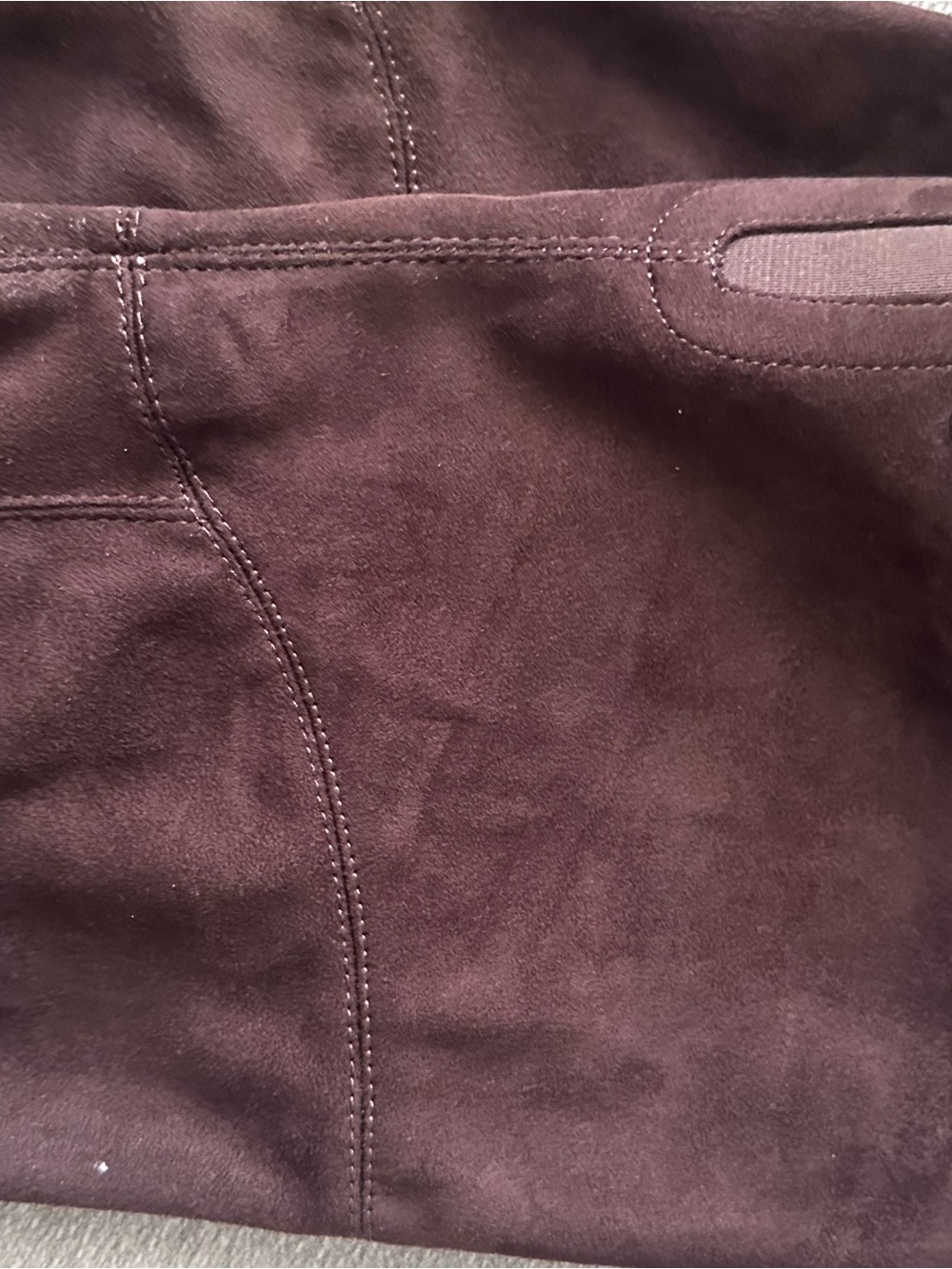 Liz Claiborne Dark Brown Over-the-Knee Suede Block Heel Boots - Picture 4 of 7